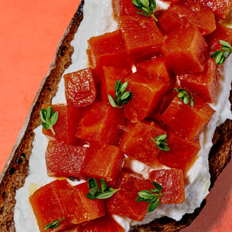 Badger Flame Beet Ricotta Toast