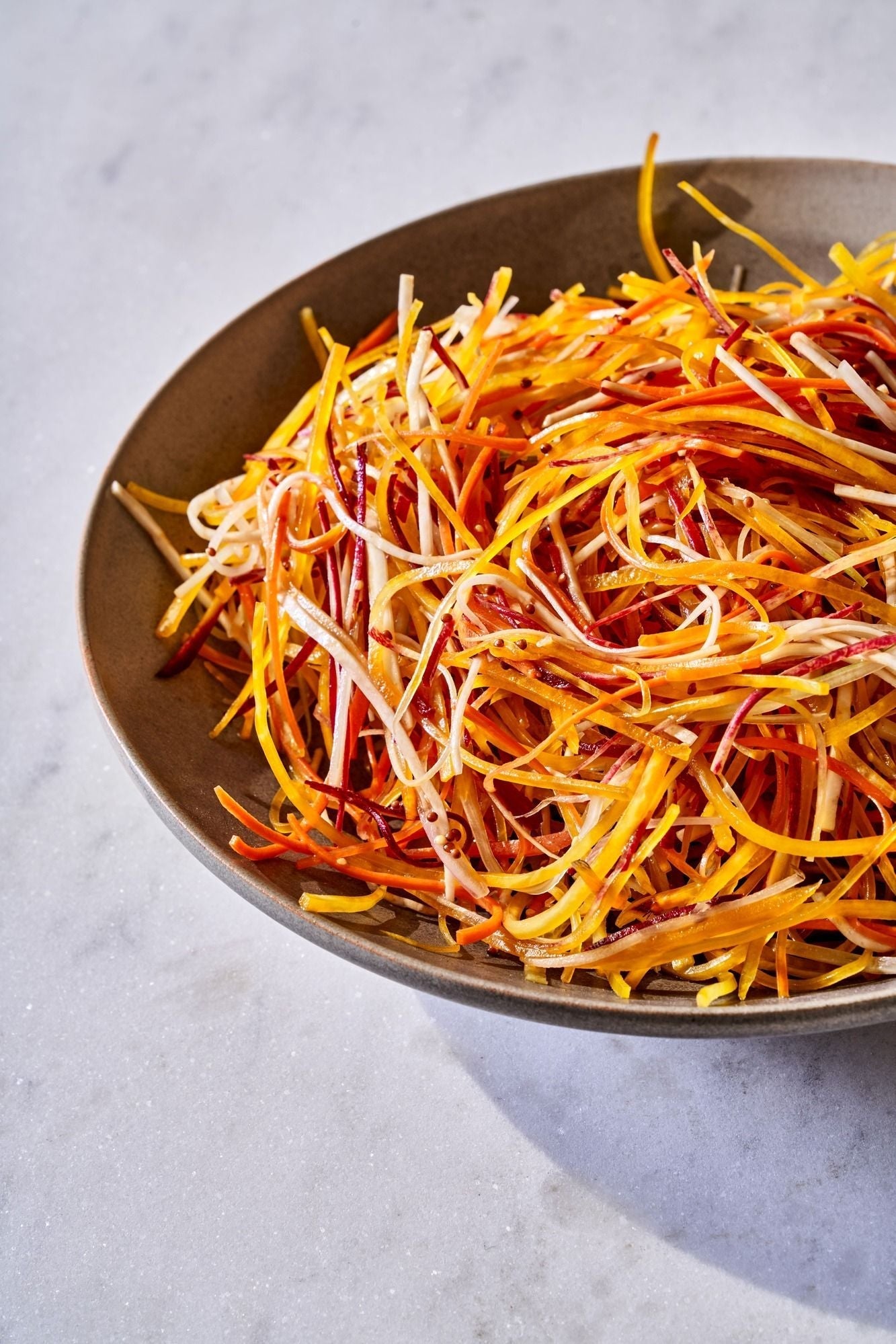 Badger Flame Beet Slaw with Mustardy Dressing