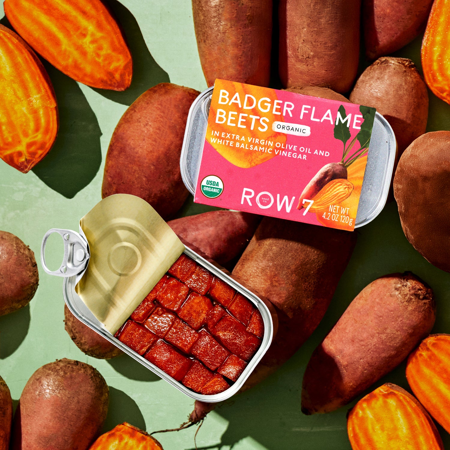 イマンオデットビードミディ缶 Badger Flame Beets Tin